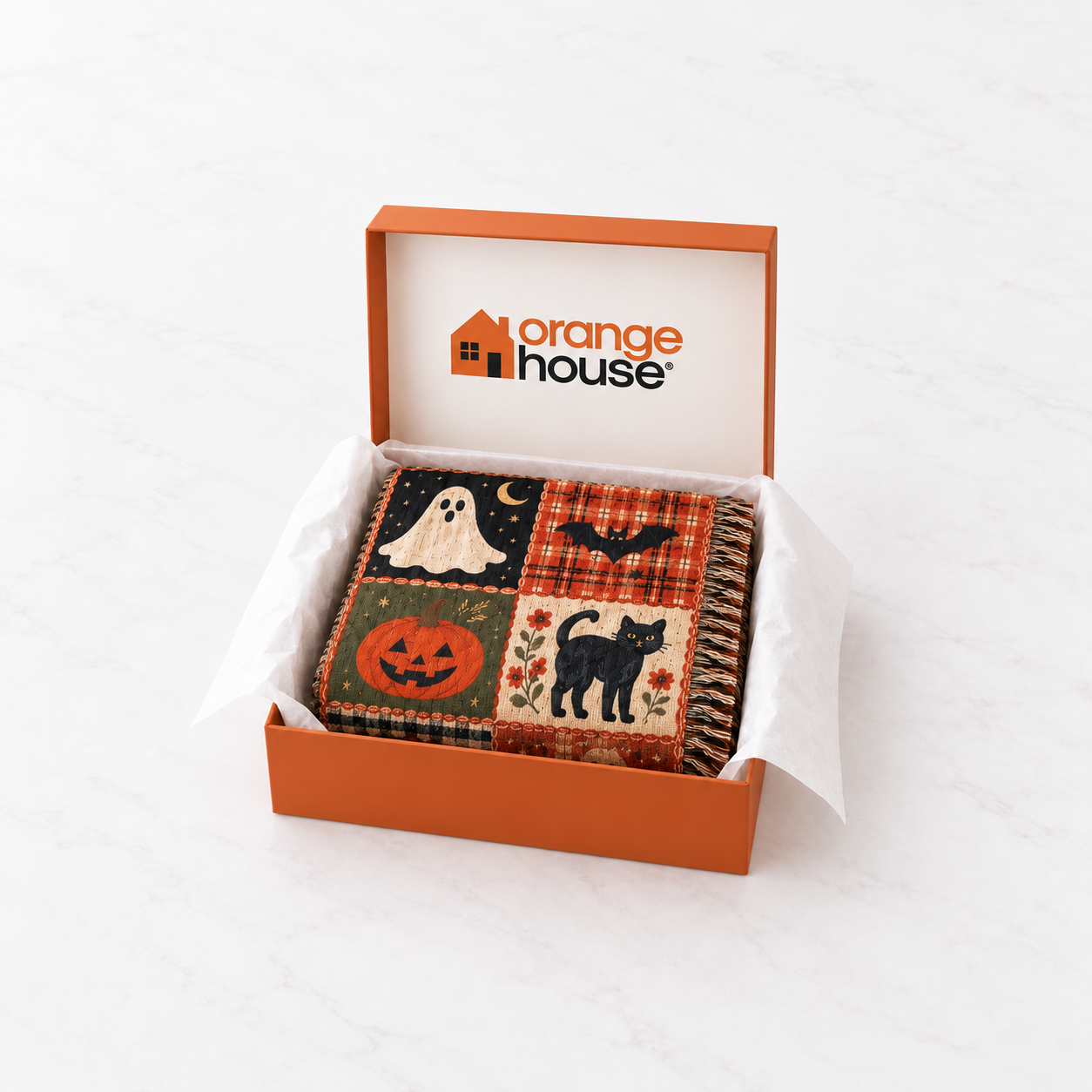 Orange House® - The Haunted Patchwork Blanket