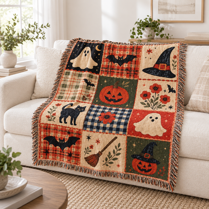 Orange House® - The Haunted Patchwork Blanket