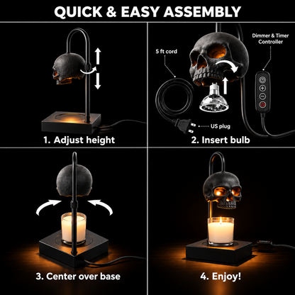 Orange House® Skull Candle Warmer