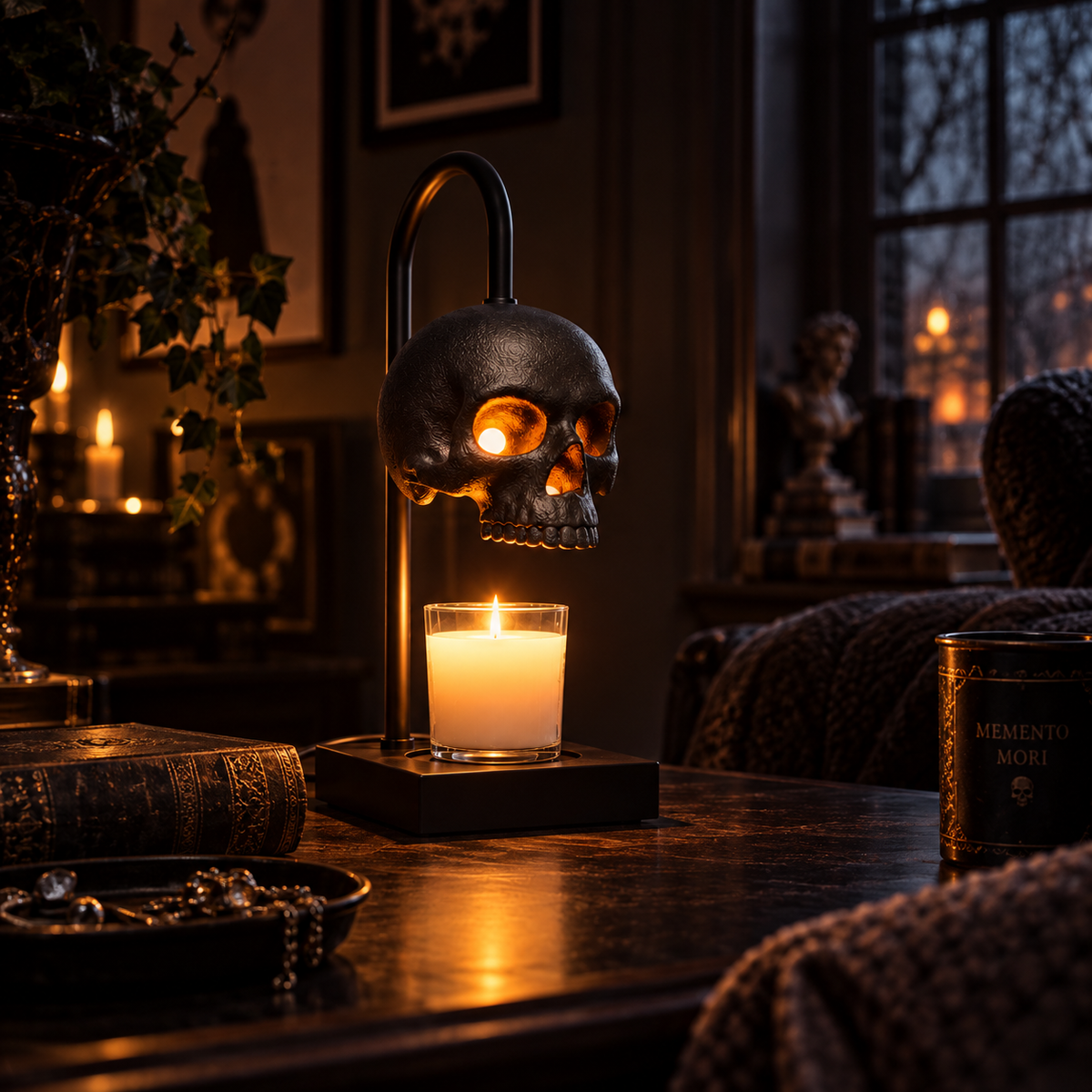 Orange House® Skull Candle Warmer